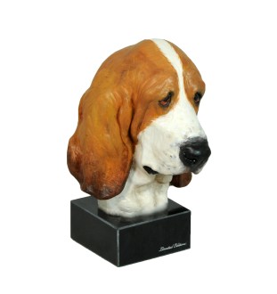 Basset Hound II ręcznie pomalowana statuetka Art-Dog